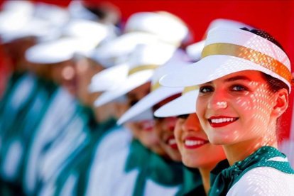Las azafatas están desapareciendo del deporte-AFP