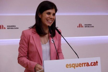 La portavoz de ERC y miembro del equipo negociador de la investidura, Marta Vilalta.-