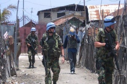 Una unidad de los cascos azules de la ONU.-AP