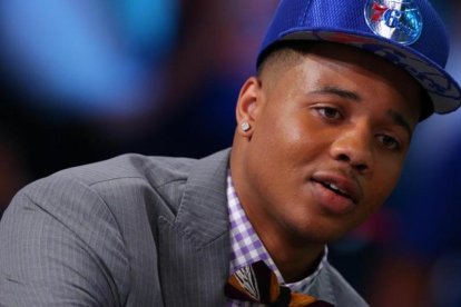 Markelle Fultz, tras ser elegido en el primer puesto del 'draft' por los Philadelphia 76ers.-USA TODAY / BRAD PENNER