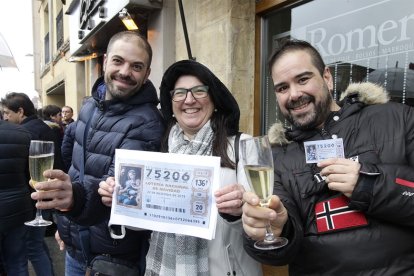 Quinto premio de la Lotería de Navidad en Soria en 2019, repartido por el Bar Queru. HDS