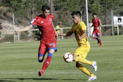 Nacho anotaba el tanto del Numancia el sábado pasado ante el Burgos.-Luis Ángel Tejedor