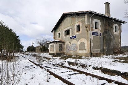 La estación de Abejar en una imagen reciente. / VALENTÍN GUISANDE-