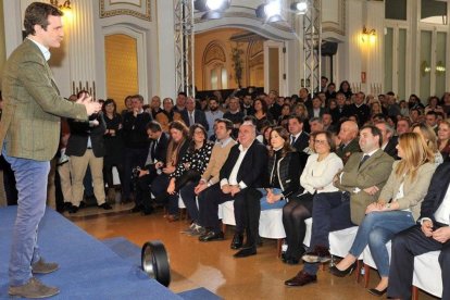 Pablo Casado, esta mañana, en presentación de candidatos del PP en Castilla La Mancha-EFE