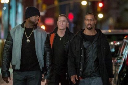 50 Cent, Joseph Sikora y Omari Hardwick, en la serie ’Power’.-STARZ