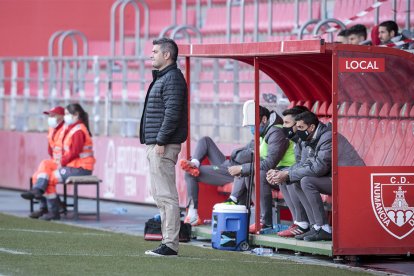 Álex Huerta en el partido ante la Cultural del pasado miércoles. GONZALO MONTESEGURO