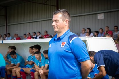 Diego Martínez, en un partido del Numancia. GONZALO MONTESEGURO