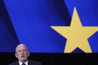 El vicepresidente de la Comisión Europea, Frans Timmermans.-AP