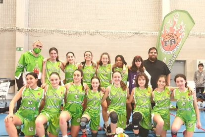 Plantilla del FDR Basket infantil femenino. HDS