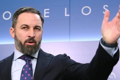 El presidente de Vox, Santiago Abascal.-EFE / ÁNGEL DÍAZ