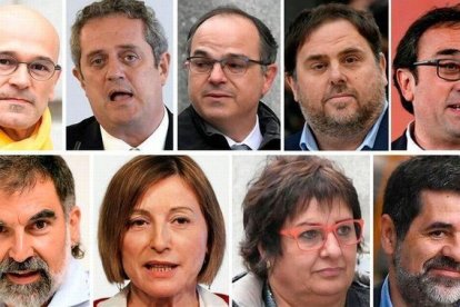 Los implicados del juicio del Procès.-EL PERIÓDICO