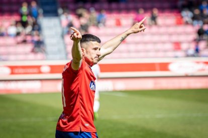 Tamayo se reencontraba con el gol ante el Murcia tras el doblete que el hizo al Andratx en 2021. MARIO TEJEDOR