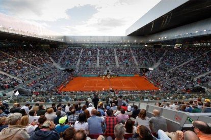 El recinto de la Caja Mágica durante la final del Mutua Madrid Open.-MUTUA MADRID OPEN