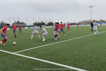 Imagen del partido del Numancia B ante el Mirandés B. HDS