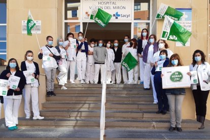 Concentración en el hospital Virgen del Mirón.-HDS