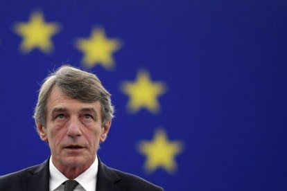 El presidente del Parlamento Europeo, David-Maria Sassoli.-FREDERICK FLORIN / AFP