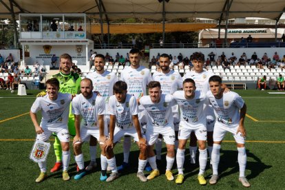 El once inicial del Peña Deportiva de la pasada jornada en la victoria contundente ante el Brea. DIARIO DE IBIZA / VICENT MARÍ