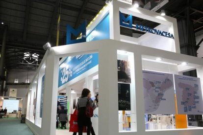 Estand de Metrovacesa en el Barcelona Meeting Point.-JOSEP GARCIA