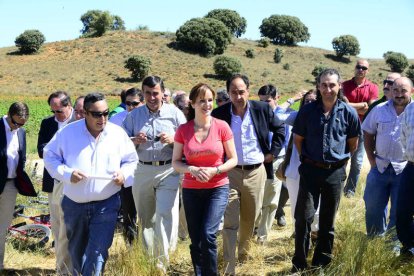 La consejera de Agricultura y Ganadería, Silvia Clemente, en Soria. / ICAL-