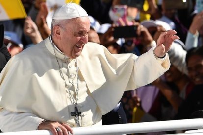 El Papa Francisco en una audiencia general.-VINCENZO PINTO (AFP)