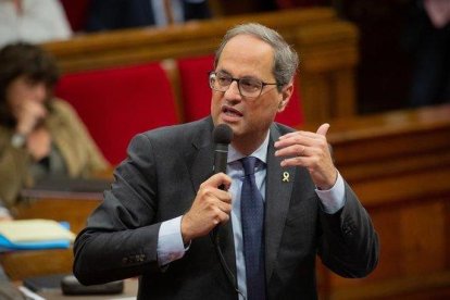 El presidente catalán, Quim Torra, en octubre.-EUROPA PRESS