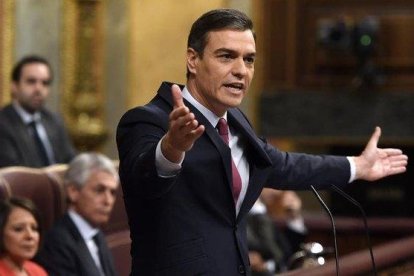 El presidente del Gobierno, Pedro Sánchez.-HDS