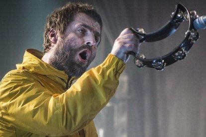 Liam Gallagher, en un concierto en la sala Razzmatazz, en diciembre pasado.-FERRAN SENDRA