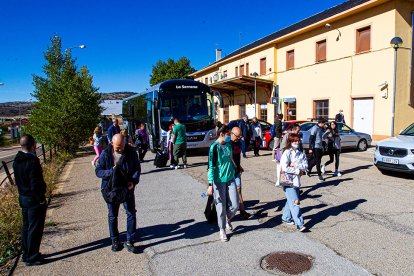 El autobús está realizando el servicio de la Soria-Torralba desde el mes de octubre. MARIO TEJEDOR