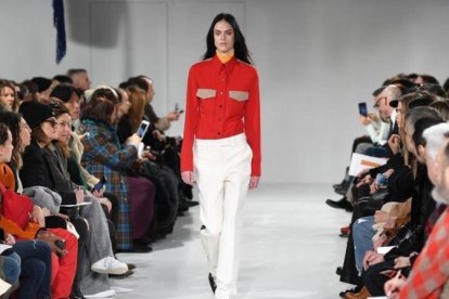 Una imagen del desfile de Calvin Klein en la Semana de la Moda de Nueva York.-ANGELA WEISS / AFP