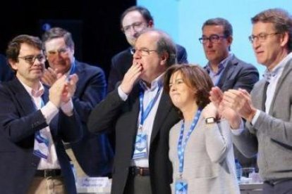 Juan Vicente Herrera, tras su discurso ante el congreso autonómico del Partido Popular de Castilla y León-ICAL