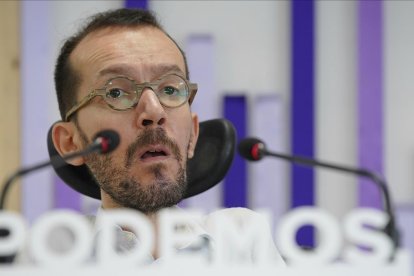 El secretario de Organización de Podemos, Pablo Echenique-JOSE LUIS ROCA