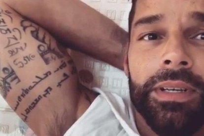 El cantante Ricky Martin, en un vídeo que ha subido a Instagram en agosto.-INSTAGRAM