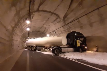 Simulacro de accidente en el túnel de Piqueras. HDS