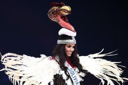 María Elena Antelo Molina, Miss Bolivia 2018.-AFP / MEHRI BEHROUZ