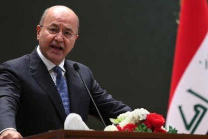 El presidente de Irak, Barham Saleh.-AFP