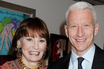 Gloria Vanderbilt y Anderson Cooper.-AP