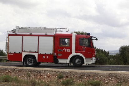 Bomberos de Soria durante una salida en una imagen de archivo. HDS