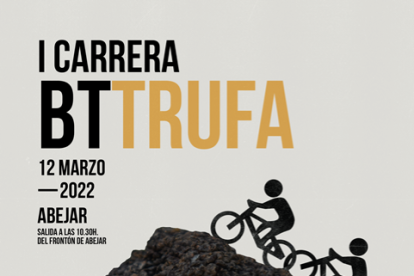 Cartel anunciador de la Carrera BTT Trufa