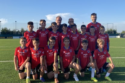 Reconocimiento al equipo benjamín del Numancia en la Ciudad Deportiva. HDS