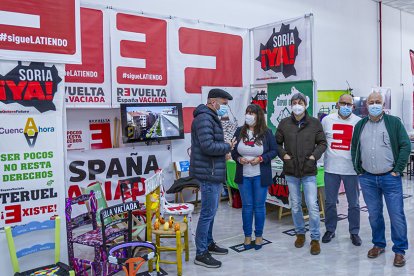 Stand de Soria Ya en Presura. MARIO TEJEDOR