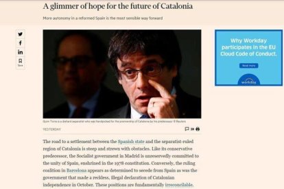 El editorial del Financial Times de este lunes.-(FINANCIAL TIMES)