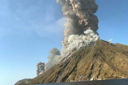 Explosión del Estrómboli, el pasado 3 de julio.-