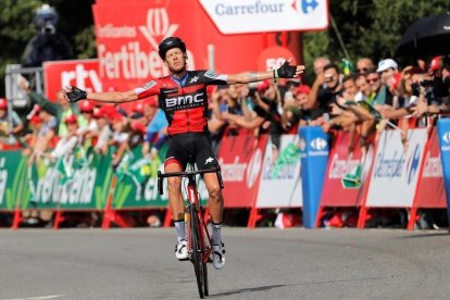 Alessandro de Marchi entra vencedor en la 11ª etapa de la Vuelta.-MANUEL BRUQUE