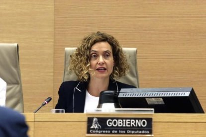Meritxell Batet, ministra de Política Territorial, este miércoles el Congreso de los Diputados-DAVID CASTRO