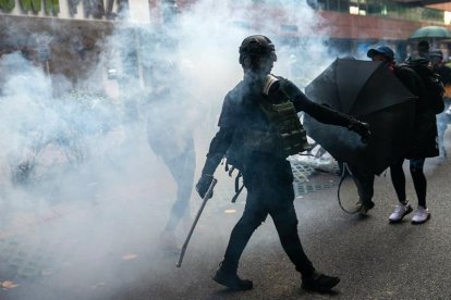 Manifestación en Hong Kong.-EFE