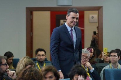 Pedro Sánchez comparece tras el primer Consejo de Ministros de la legislatura.-DAVID CASTRO