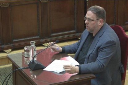 Junqueras, durante el turno de última palabra-ACN