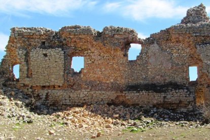 Derrumbes en el castillo de Caracena-Cedida