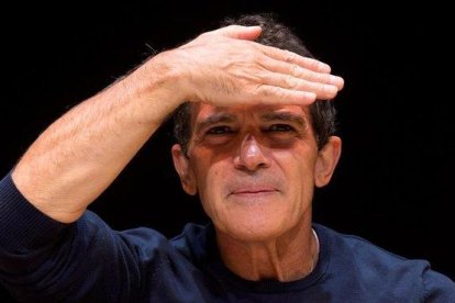 Antonio Banderas, en su encuentro con la prensa tras el pase especial de ’A Chorus Line’, este miércoles.-EFE