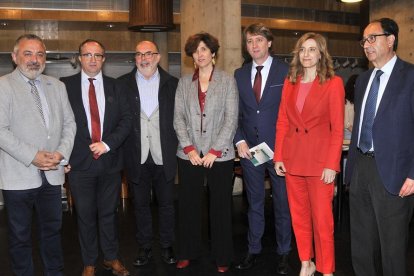 Primera jornada del Foro, ayer, en el Palacio de la Audiencia.-Valentín Guisande